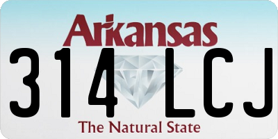 AR license plate 314LCJ