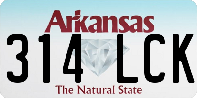 AR license plate 314LCK