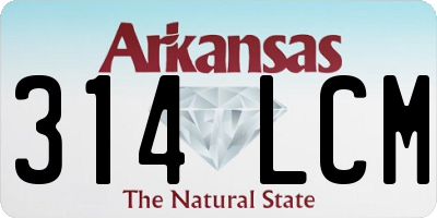 AR license plate 314LCM