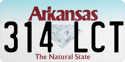 AR license plate 314LCT