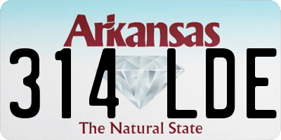 AR license plate 314LDE