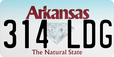 AR license plate 314LDG