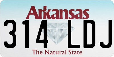 AR license plate 314LDJ