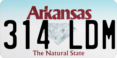AR license plate 314LDM