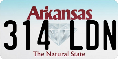 AR license plate 314LDN