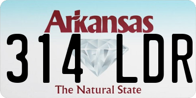 AR license plate 314LDR