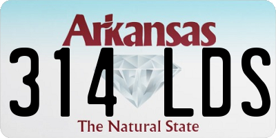 AR license plate 314LDS