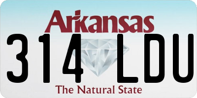 AR license plate 314LDU