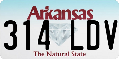 AR license plate 314LDV