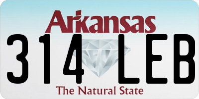 AR license plate 314LEB