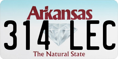 AR license plate 314LEC