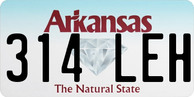 AR license plate 314LEH