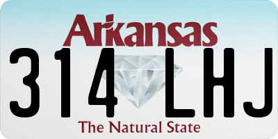 AR license plate 314LHJ