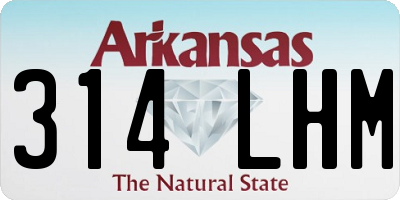 AR license plate 314LHM