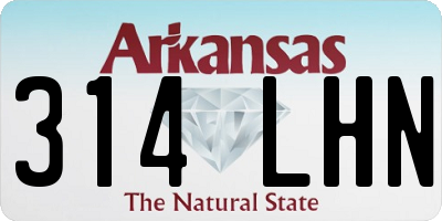 AR license plate 314LHN