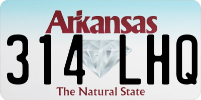 AR license plate 314LHQ
