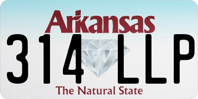 AR license plate 314LLP