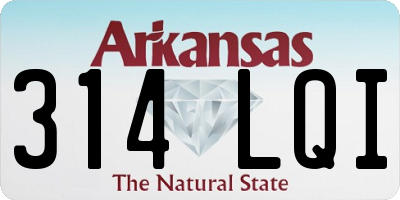 AR license plate 314LQI