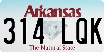 AR license plate 314LQK