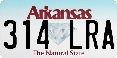 AR license plate 314LRA