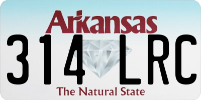 AR license plate 314LRC