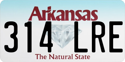 AR license plate 314LRE