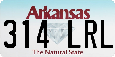AR license plate 314LRL