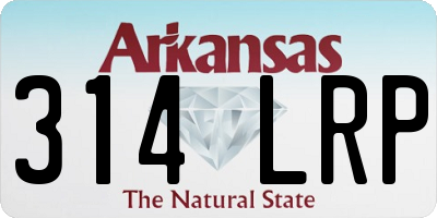 AR license plate 314LRP