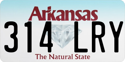 AR license plate 314LRY