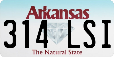AR license plate 314LSI