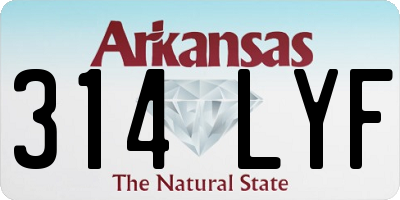 AR license plate 314LYF