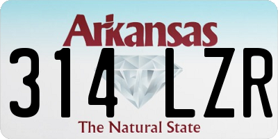 AR license plate 314LZR