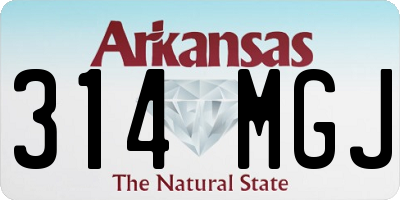 AR license plate 314MGJ
