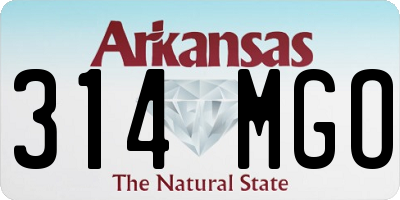 AR license plate 314MGO