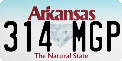 AR license plate 314MGP