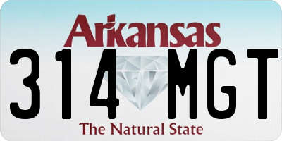 AR license plate 314MGT