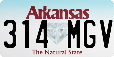AR license plate 314MGV