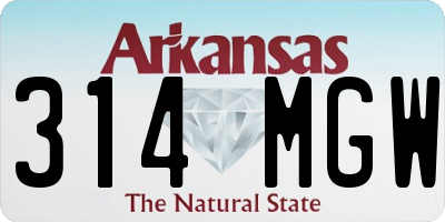 AR license plate 314MGW