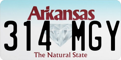 AR license plate 314MGY