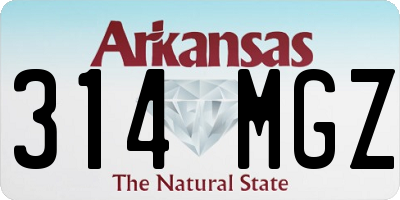 AR license plate 314MGZ