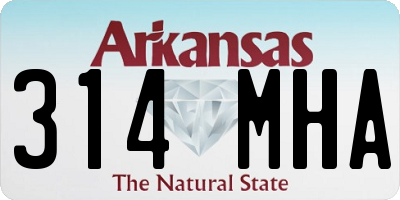 AR license plate 314MHA