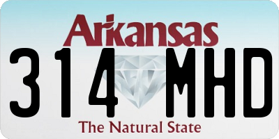 AR license plate 314MHD