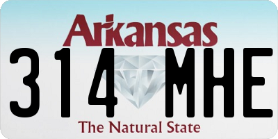 AR license plate 314MHE