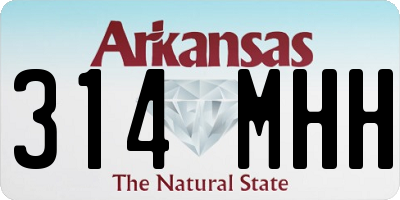 AR license plate 314MHH