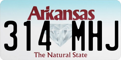 AR license plate 314MHJ