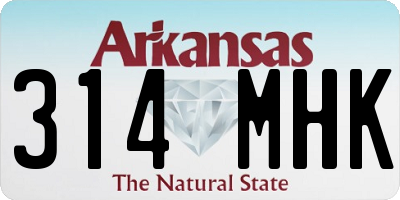 AR license plate 314MHK