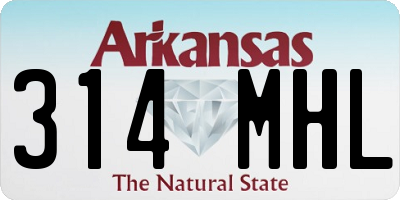 AR license plate 314MHL
