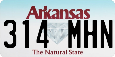 AR license plate 314MHN