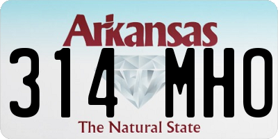 AR license plate 314MHO