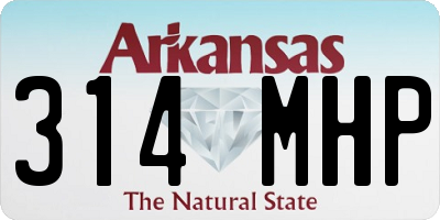 AR license plate 314MHP